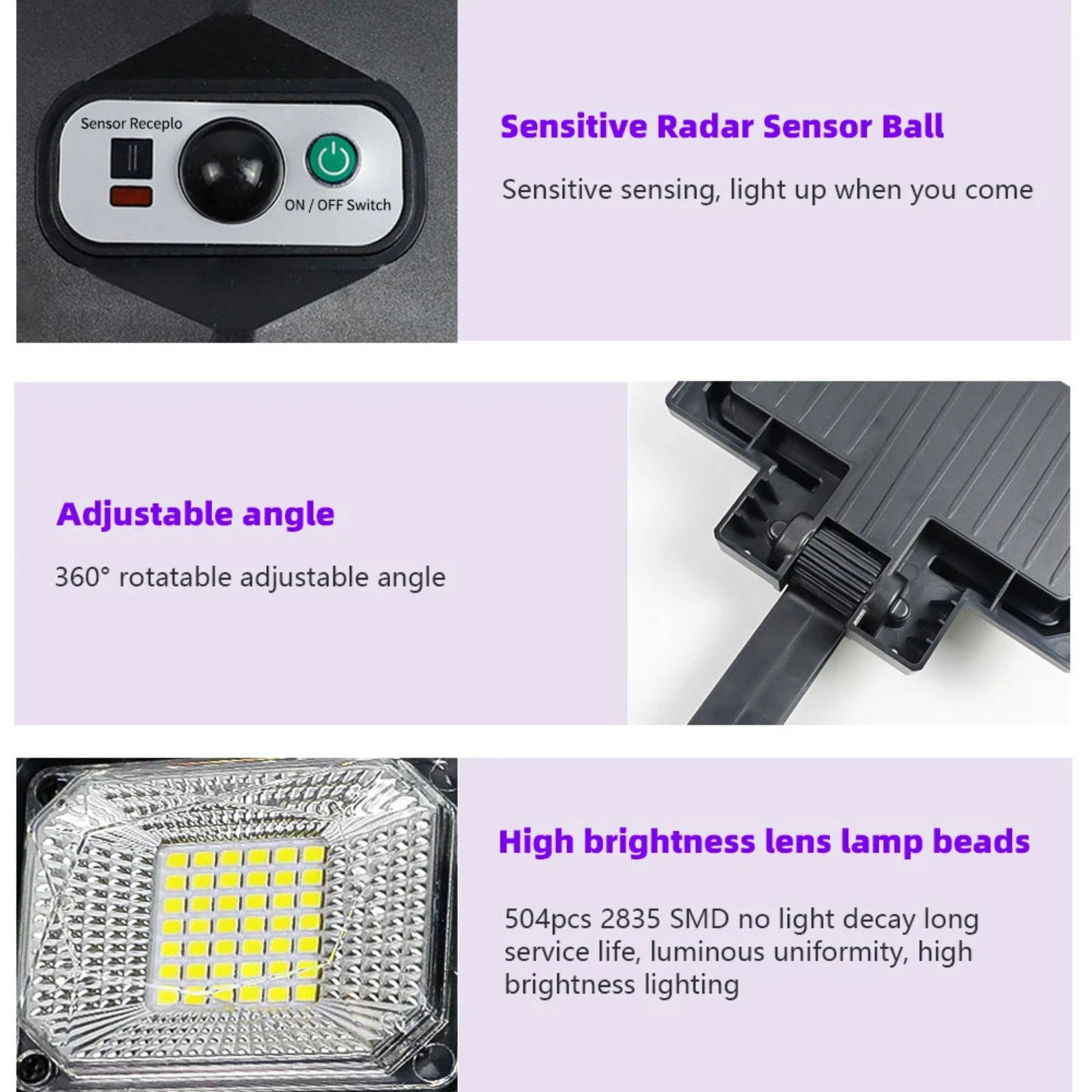 Advanced outdoor solar street light providing crisp illumination with 12000 lumens for clear visibility.