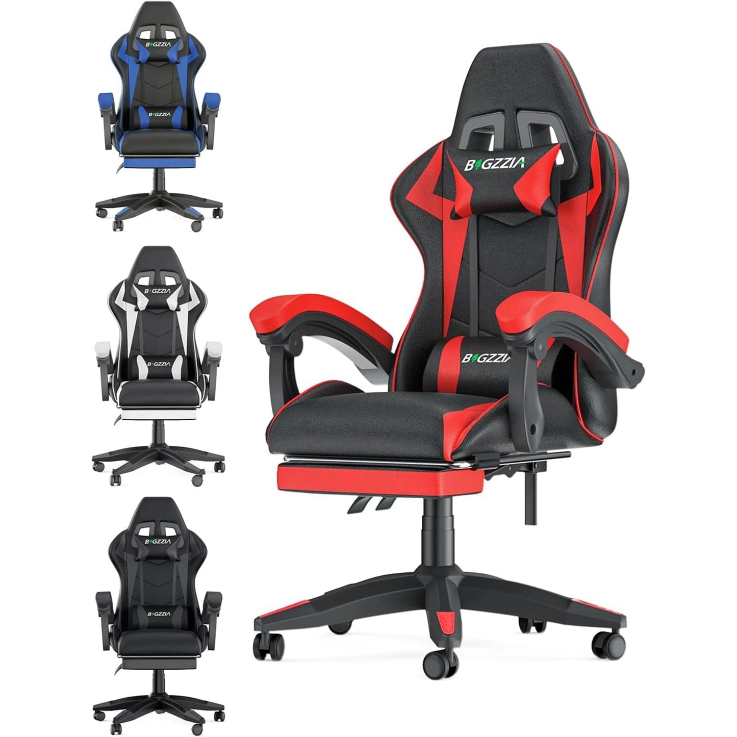 Reclining Gaming Chair with Lumbar Support