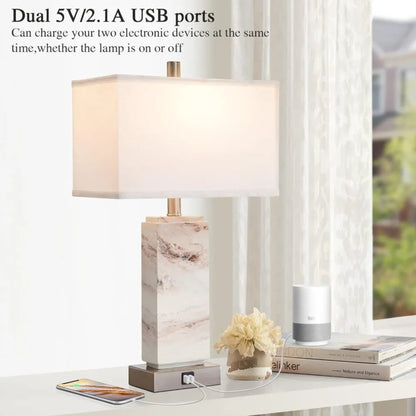 Charming lamp with USB ports for convenient device charging