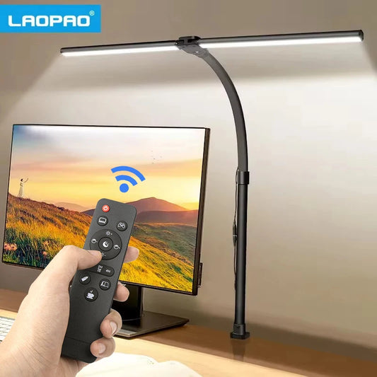 LAOPAO Double Head LED Desk Lamp With Dimmable Modes