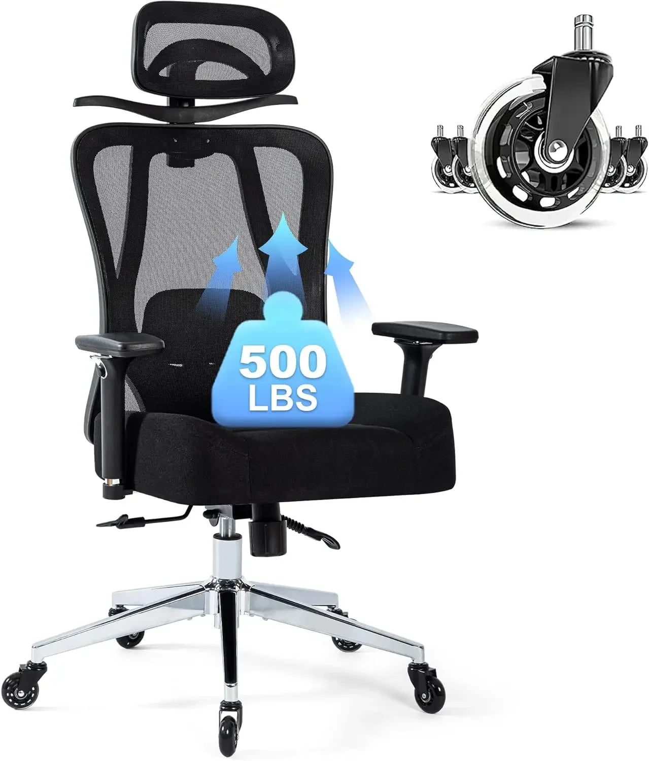 Ergonomic Heavy-Duty Office Chair for Heavy People