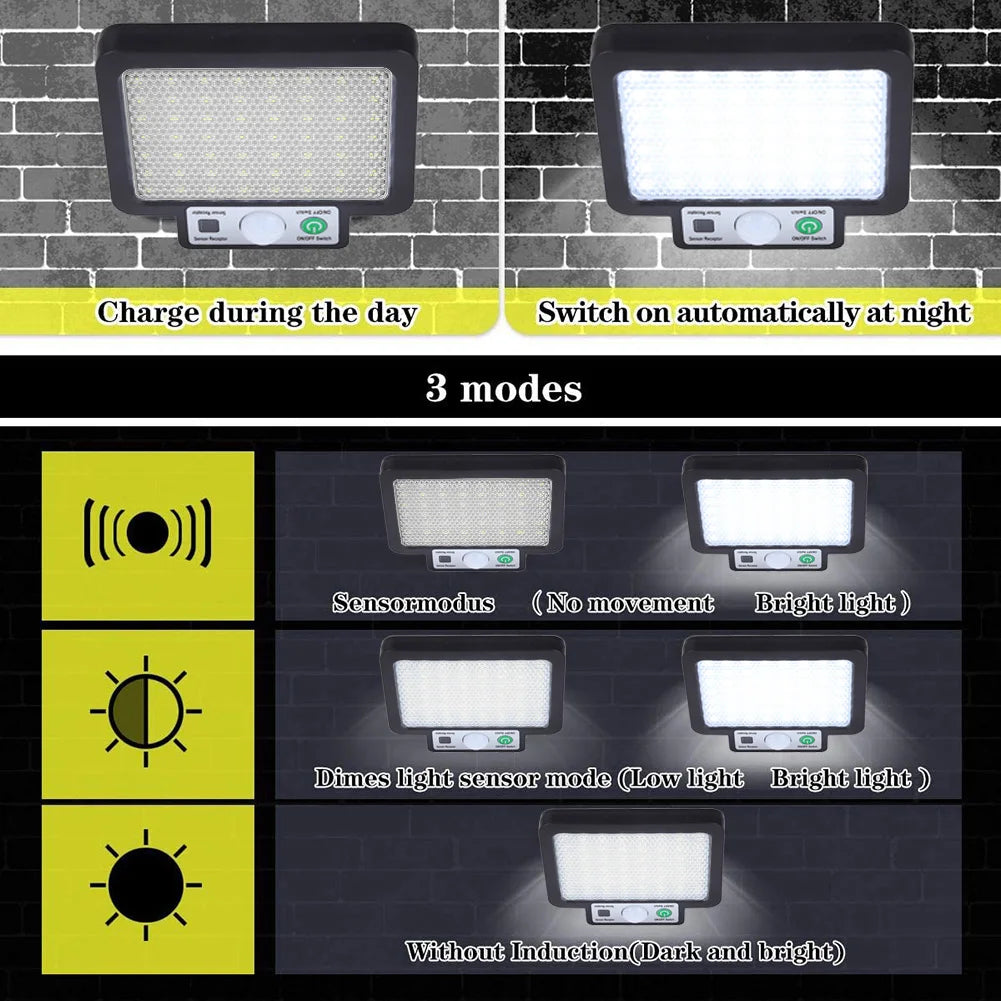 COB LED Solar Motion Light Perfect for Garden Decor