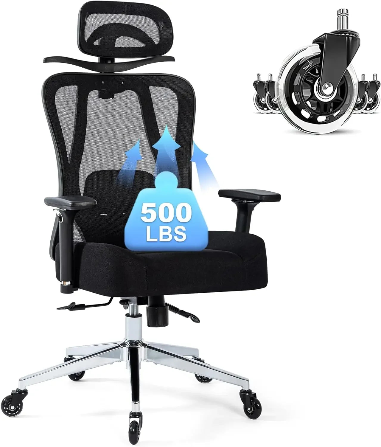 Ergonomic Heavy-Duty Office Chair for Heavy People