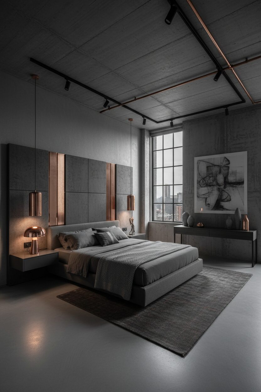 Monochromatic Gray and Copper Palettes