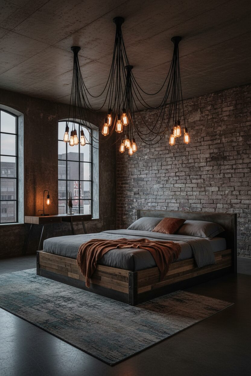 Suspended Edison Bulb Lighting Clusters