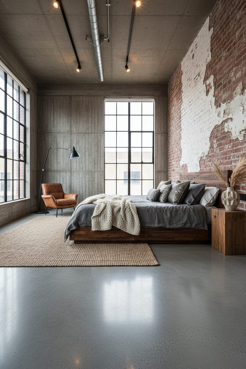 Polished Concrete Floors with Layered Textures