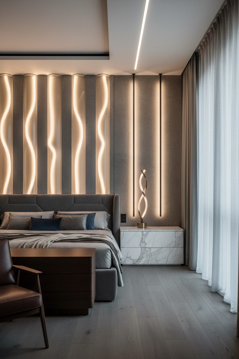 Sculptural Vertical Lighting Solutions