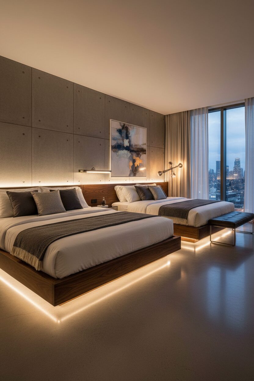 The Illusion of Floating Platform Beds