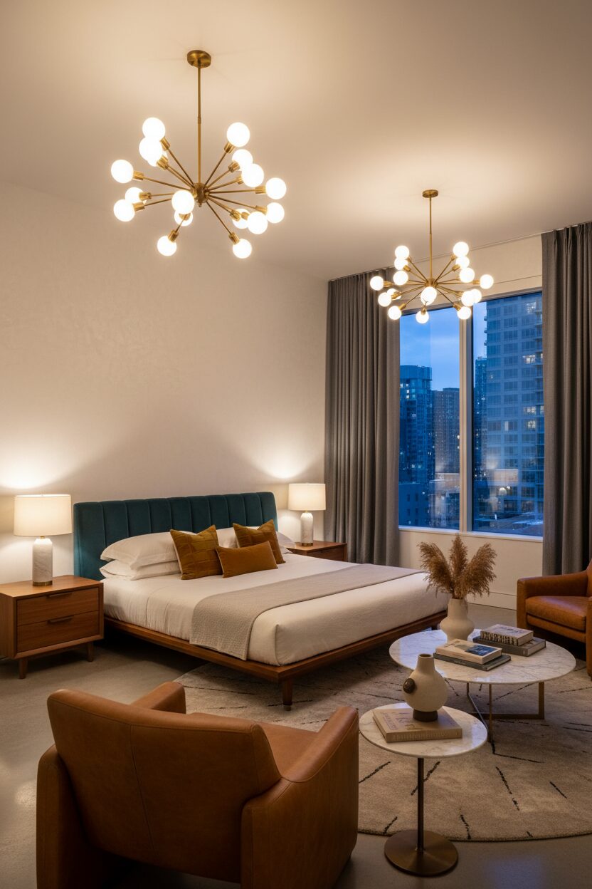 Sputnik Chandeliers for Ambient Glow