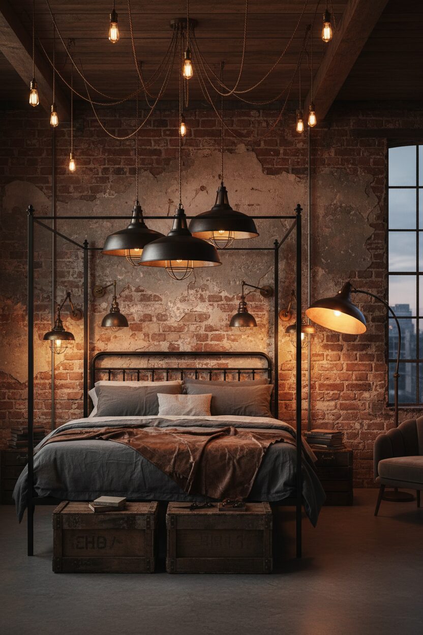 Vintage Factory Lighting Accents