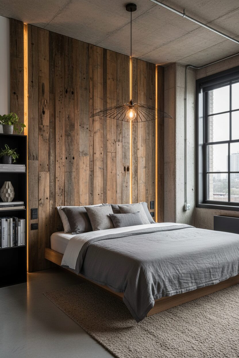Reclaimed Wood Slatted Feature Walls