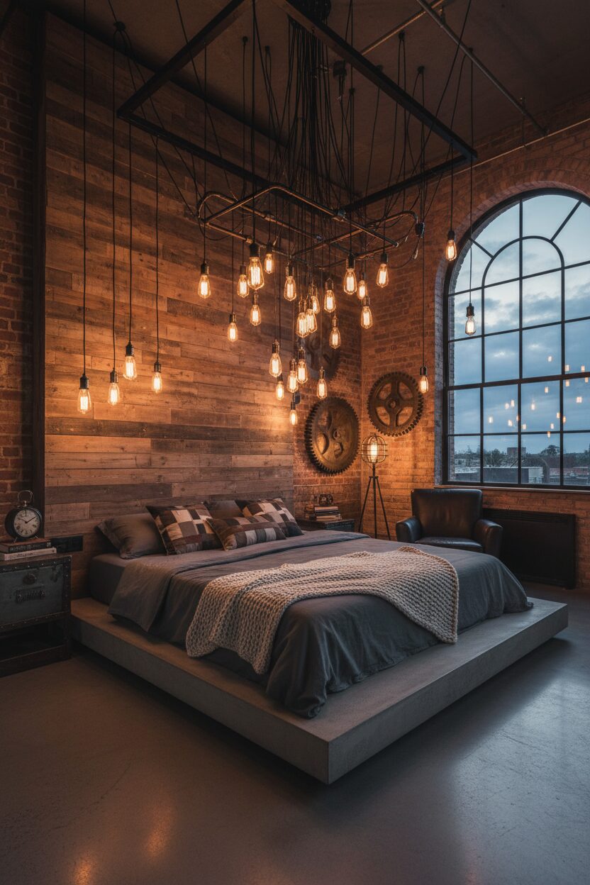 Suspended Edison Bulb Lighting Arrays