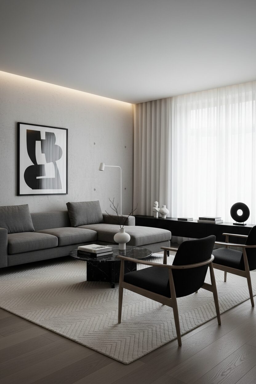 Opt for a Monochromatic Palette with High Contrast