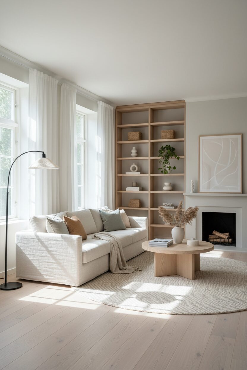 Incorporate Light Wood Tones for Organic Warmth