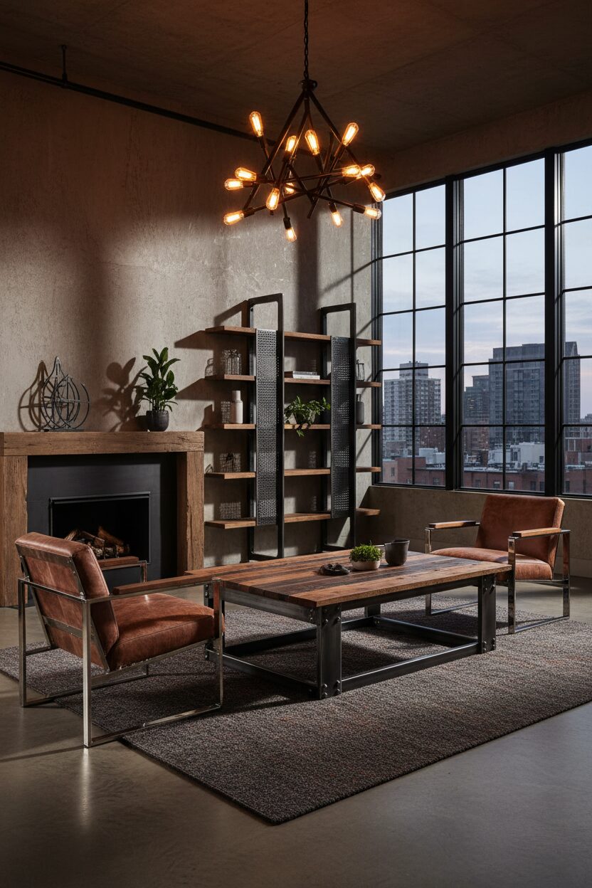 Metal and Wood Fusion Furniture