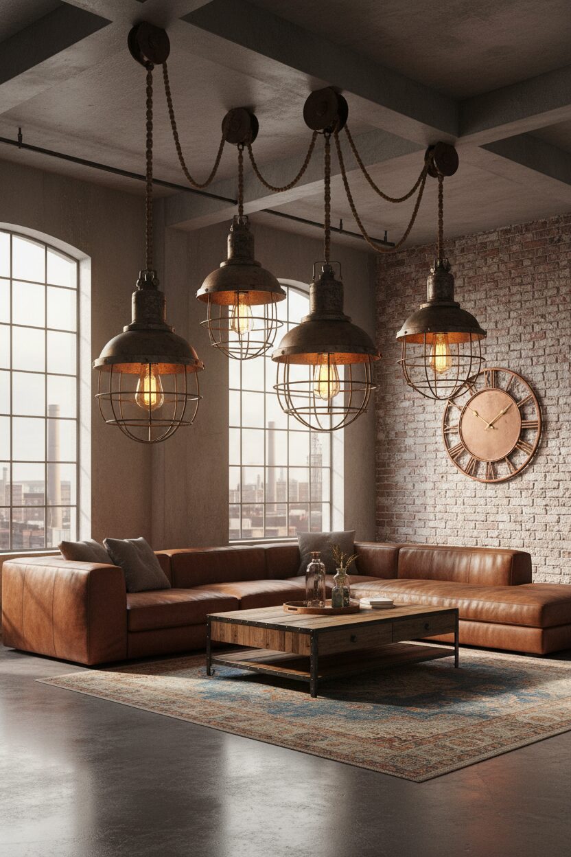Statement Factory-Inspired Lighting Fixtures
