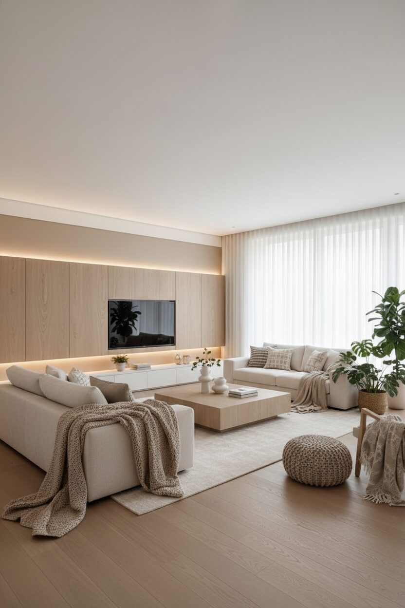 Serene Warm Minimalist Haven