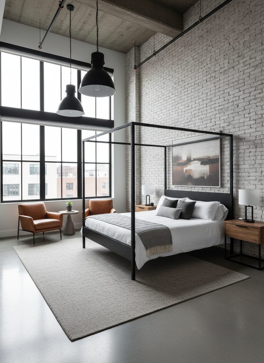 Modern Industrial Loft Sanctuary