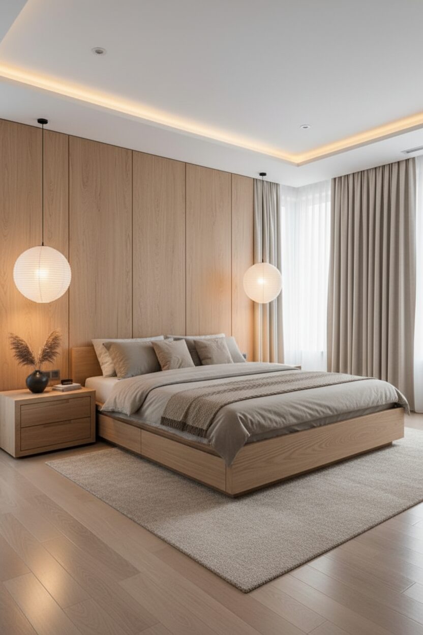 Serene Oak Minimalist Retreat