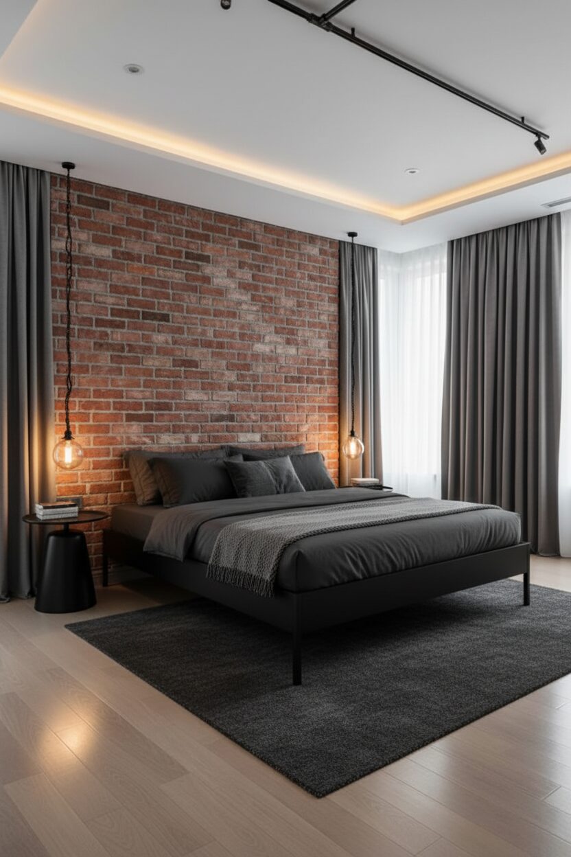 Modern Urban Brick Sanctuary