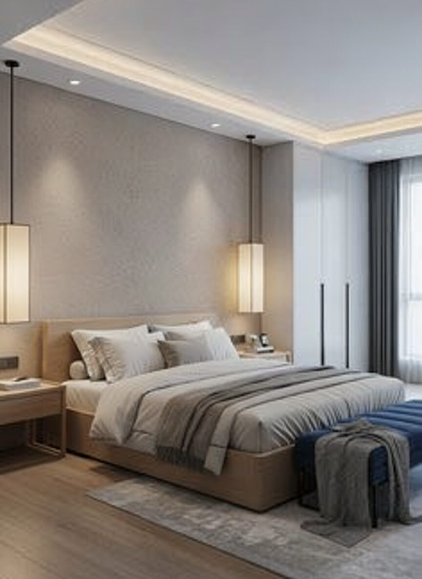 Serene Minimalist Textured Retreat