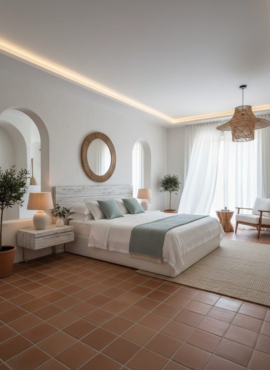Modern Mediterranean Bedroom Oasis
