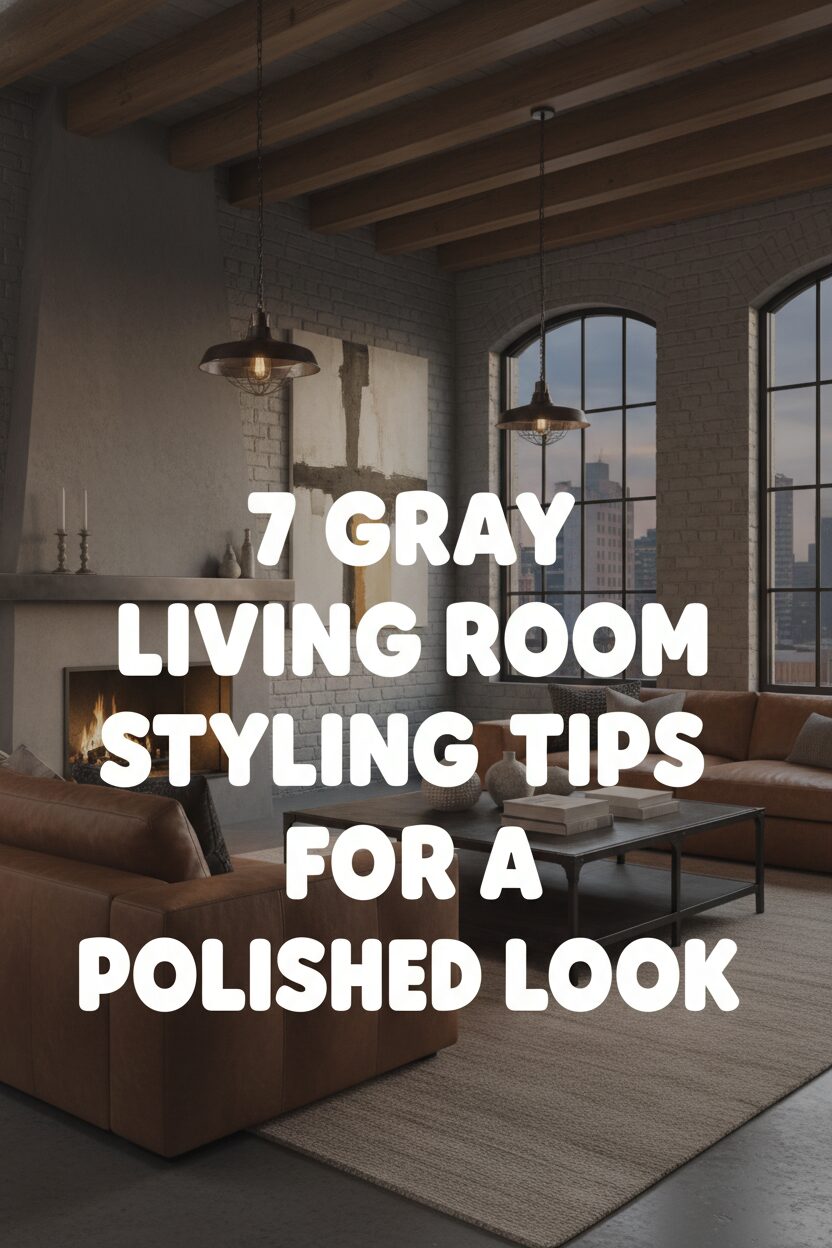 7 Gray Living Room Styling Tips for a Polished Look