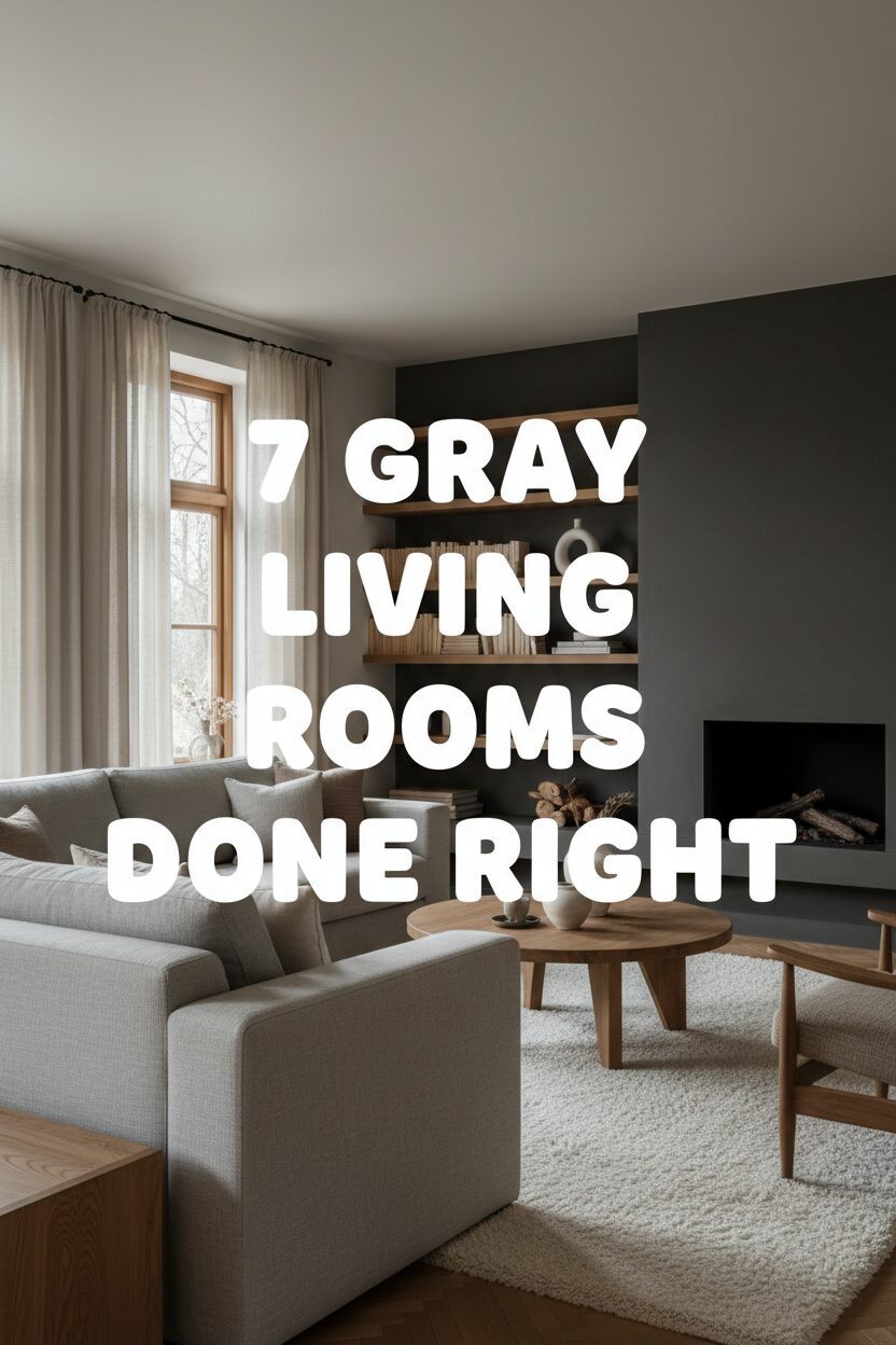 7 Gray Living Rooms Done Right