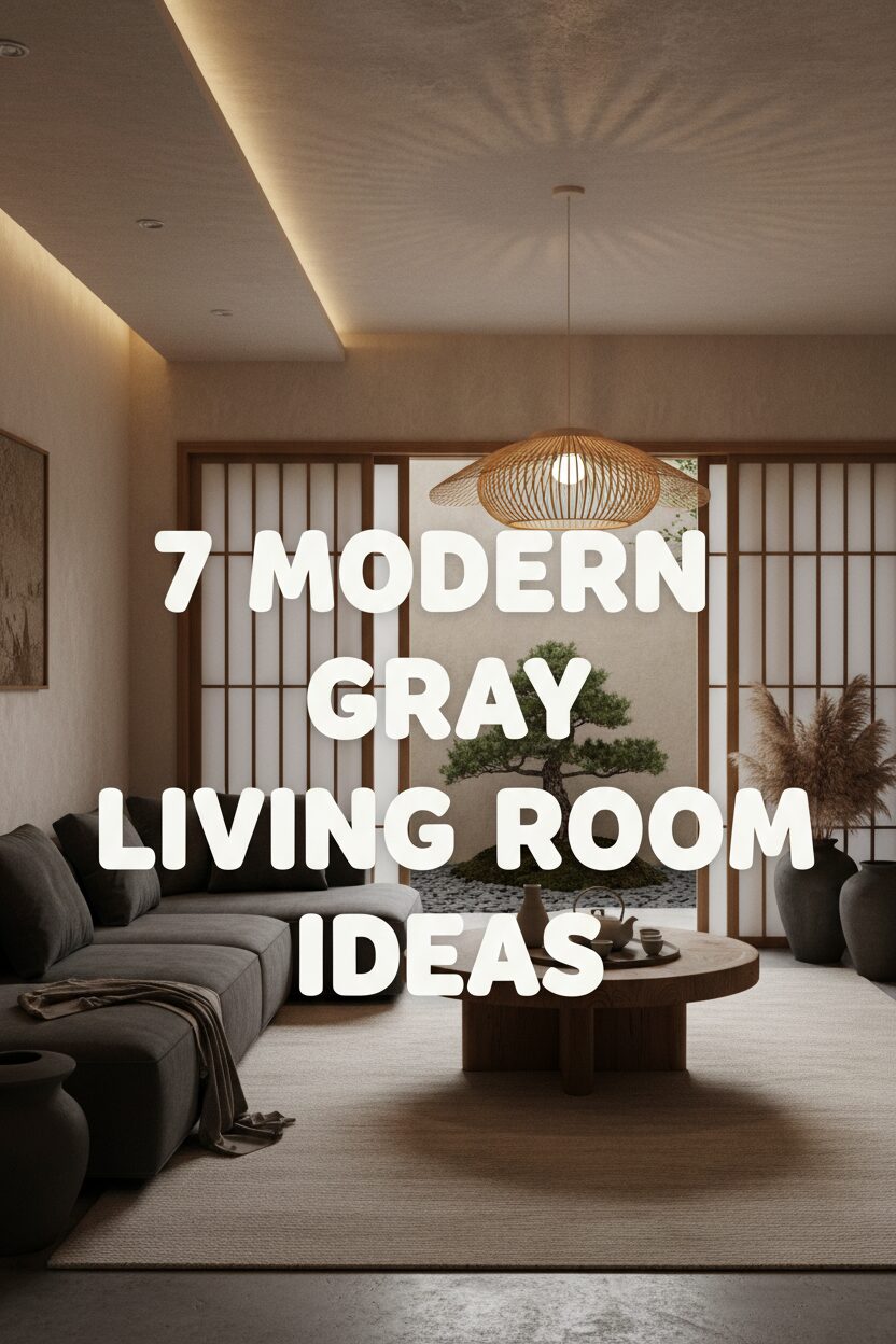 7 Modern Gray Living Room Ideas