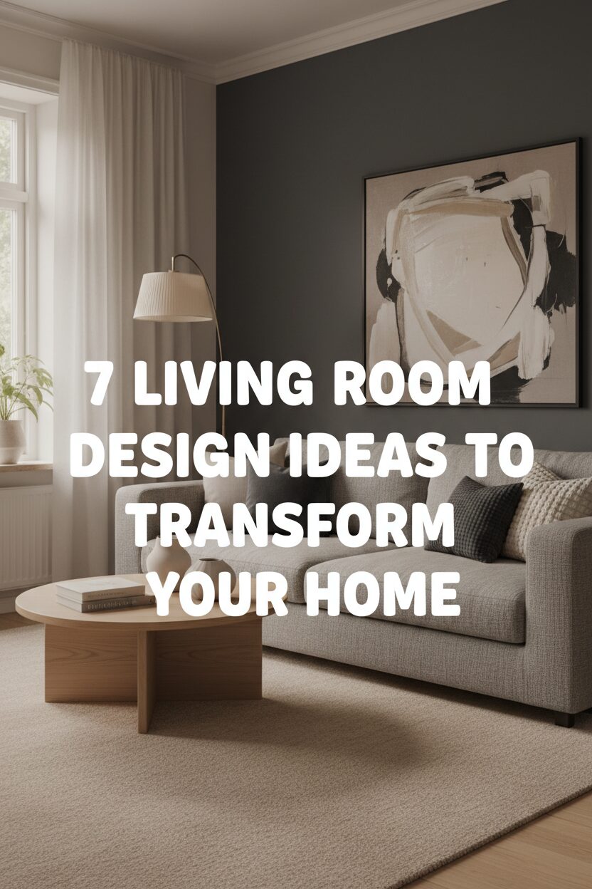 7 Living Room Design Ideas to Transform Your Home