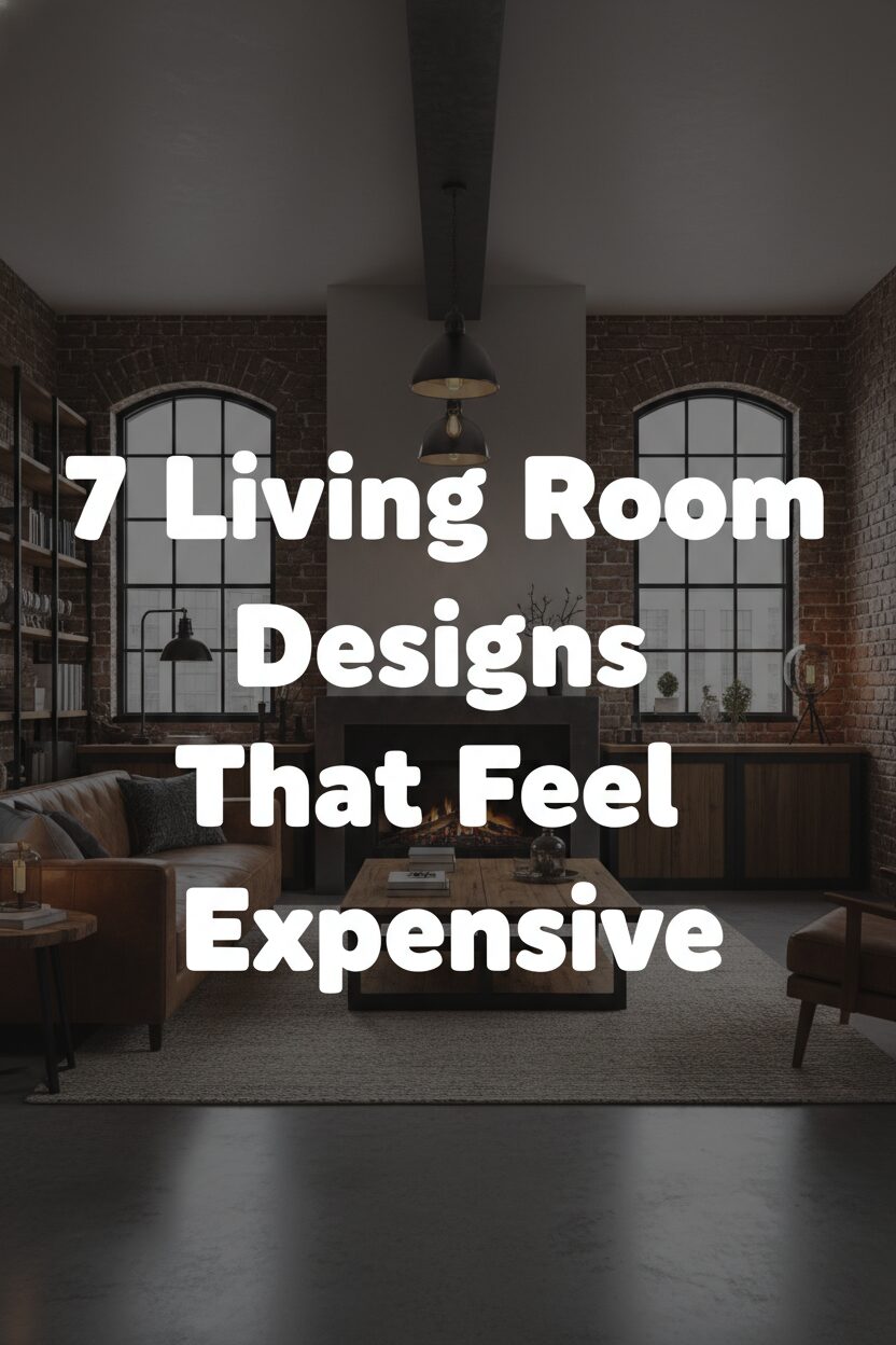 7 Living Room Designs That Feel Expensive