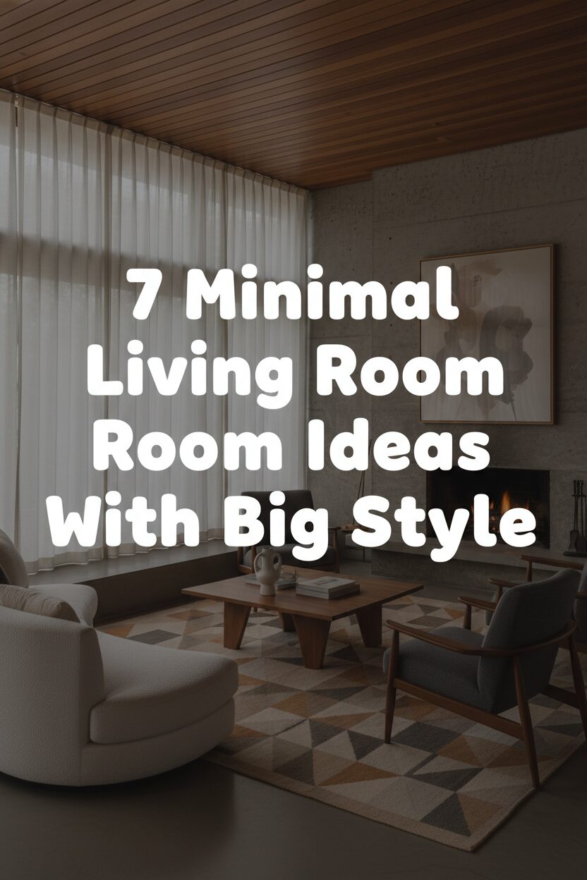7 Minimal Living Room Ideas With Big Style