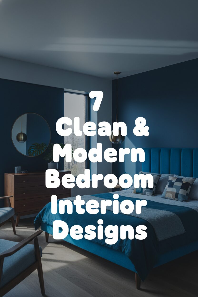 7 Clean & Modern Bedroom Interior Designs