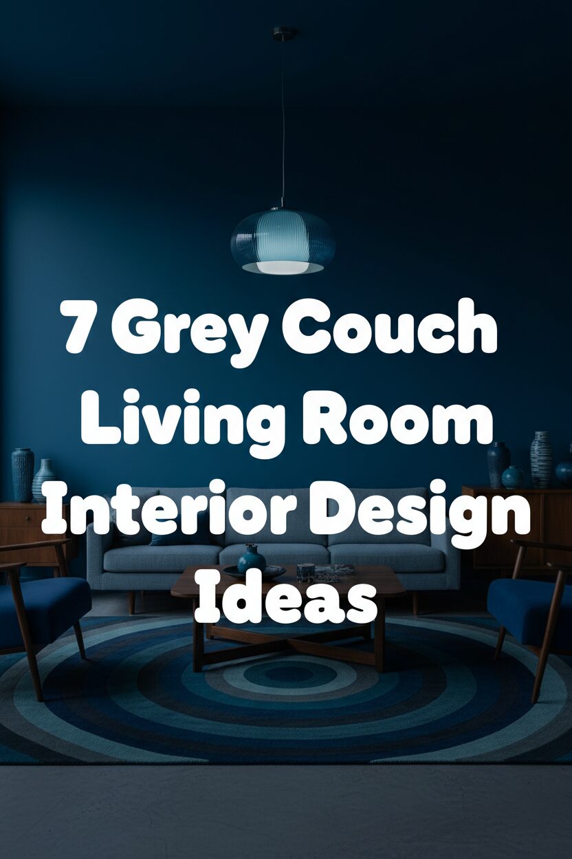 7 Grey Couch Living Room Interior Design Ideas