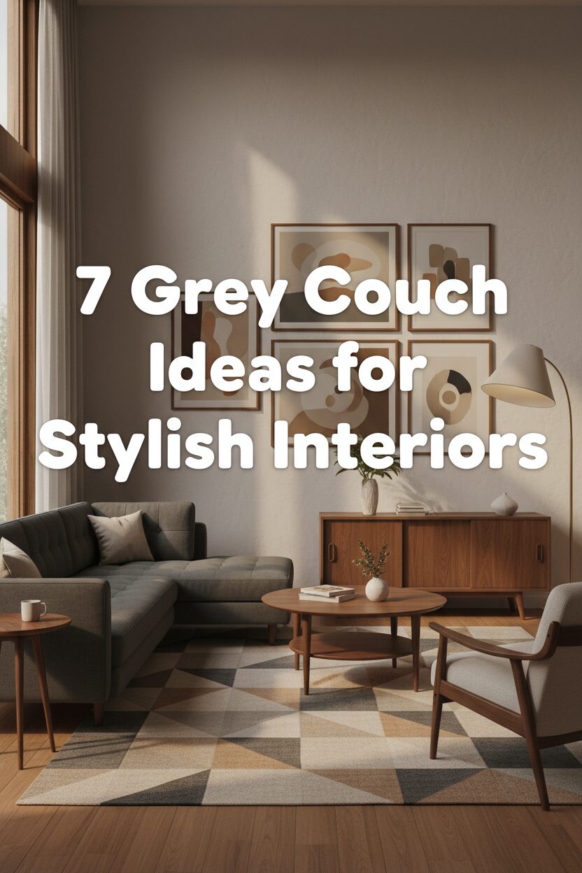 7 Grey Couch Ideas for Stylish Interiors