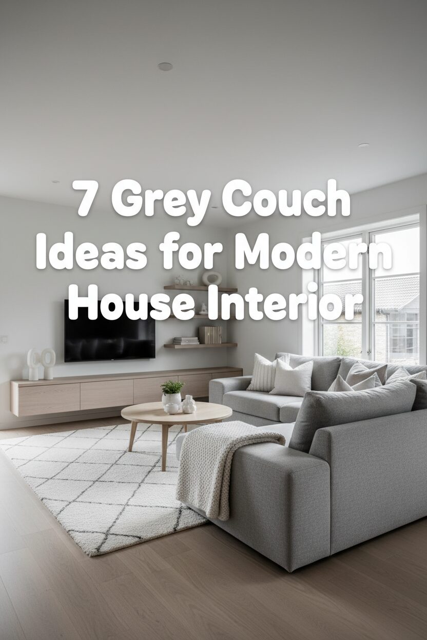 7 Grey Couch Ideas for Modern House Interior
