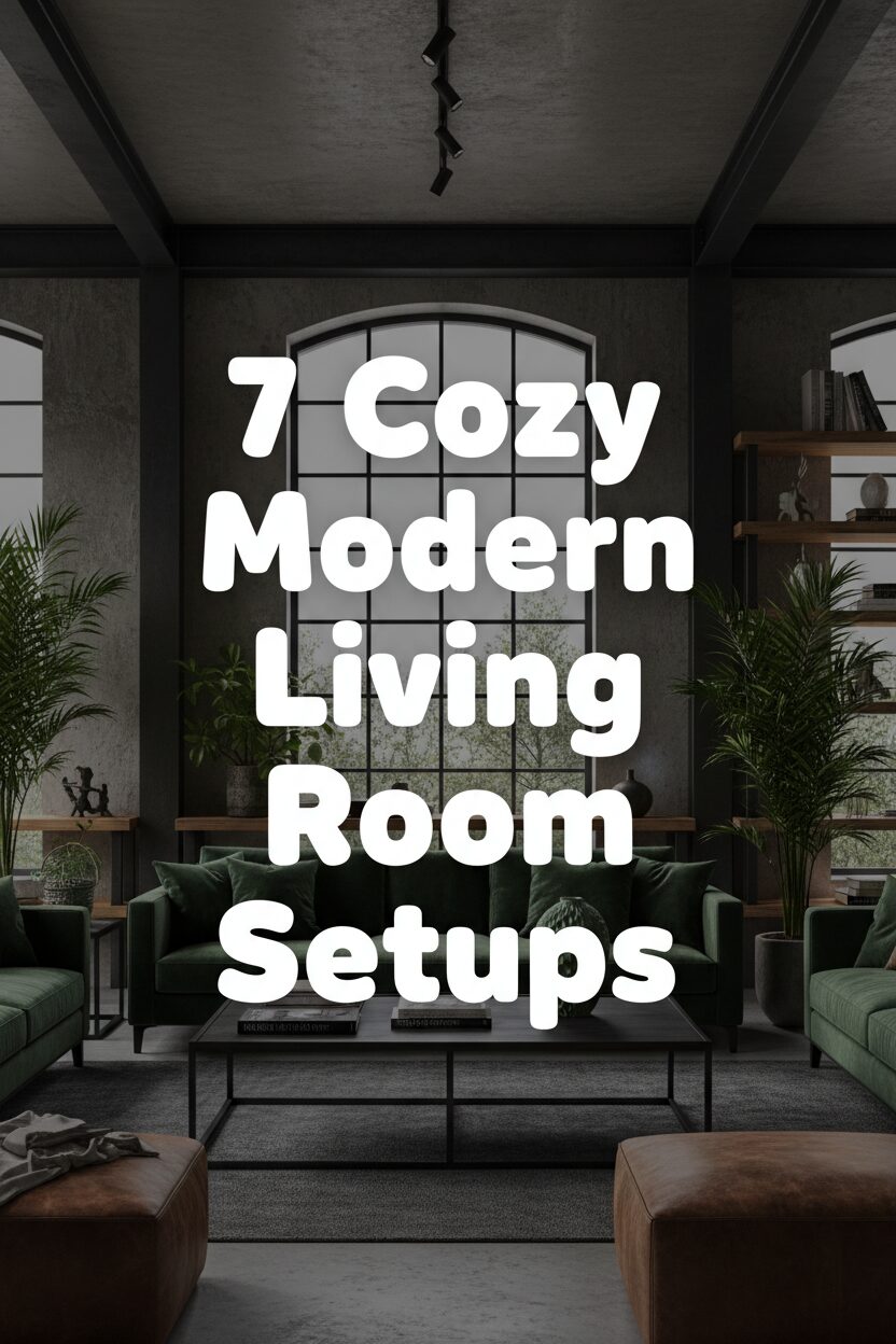 7 Cozy Modern Living Room Setups