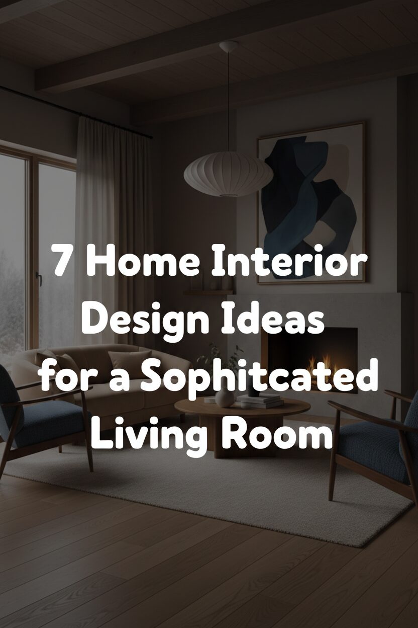 7 Home Interior Design Ideas for a Sophisticated Living Room