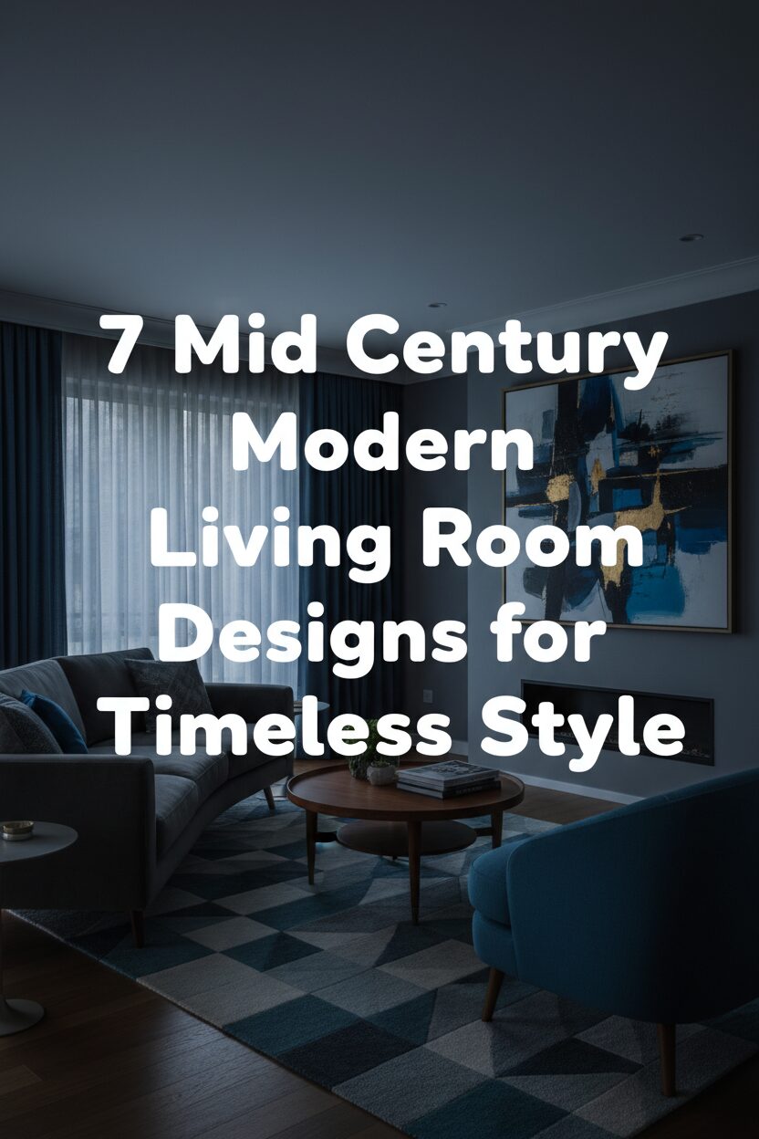 7 Mid Century Modern Living Room Designs for Timeless Style
