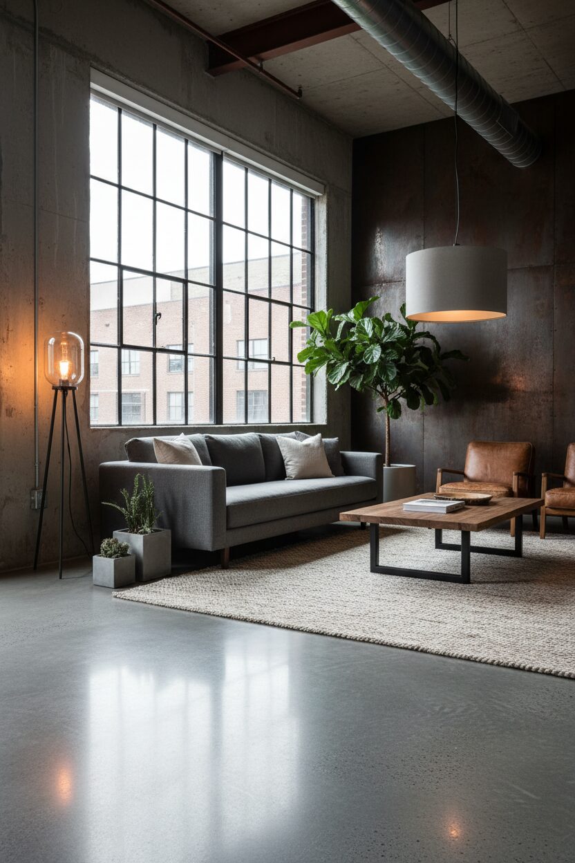 Polished Concrete Flooring for Raw Sophistication