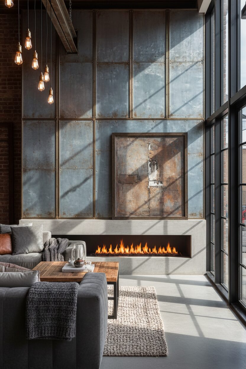 Aged Zinc Finishes on Bespoke Cabinetry