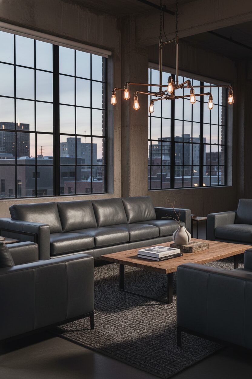 Supple Slate Leather Upholstery