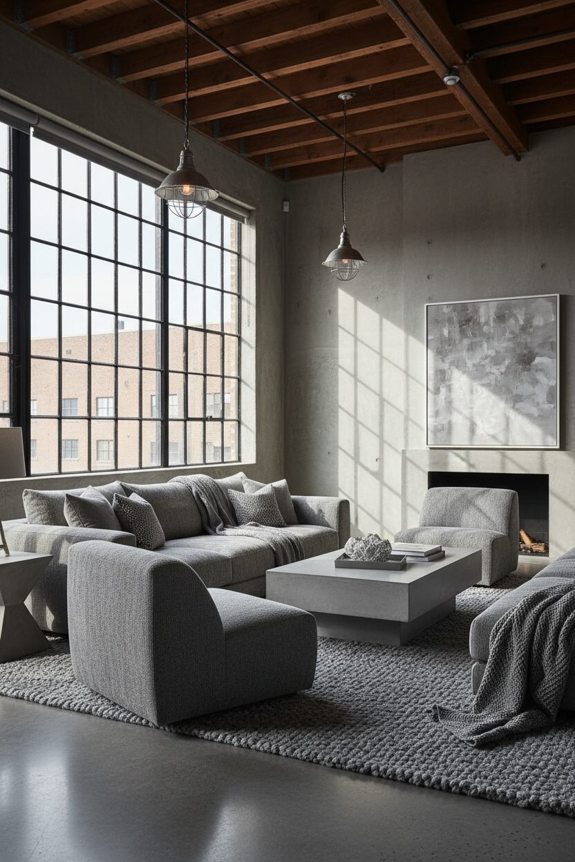 Soft Gray Fabric Textures