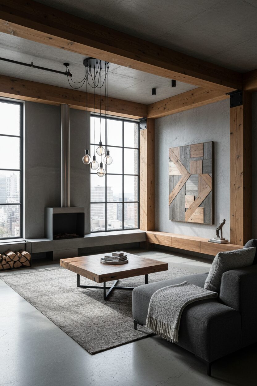 Wood and Gray Together