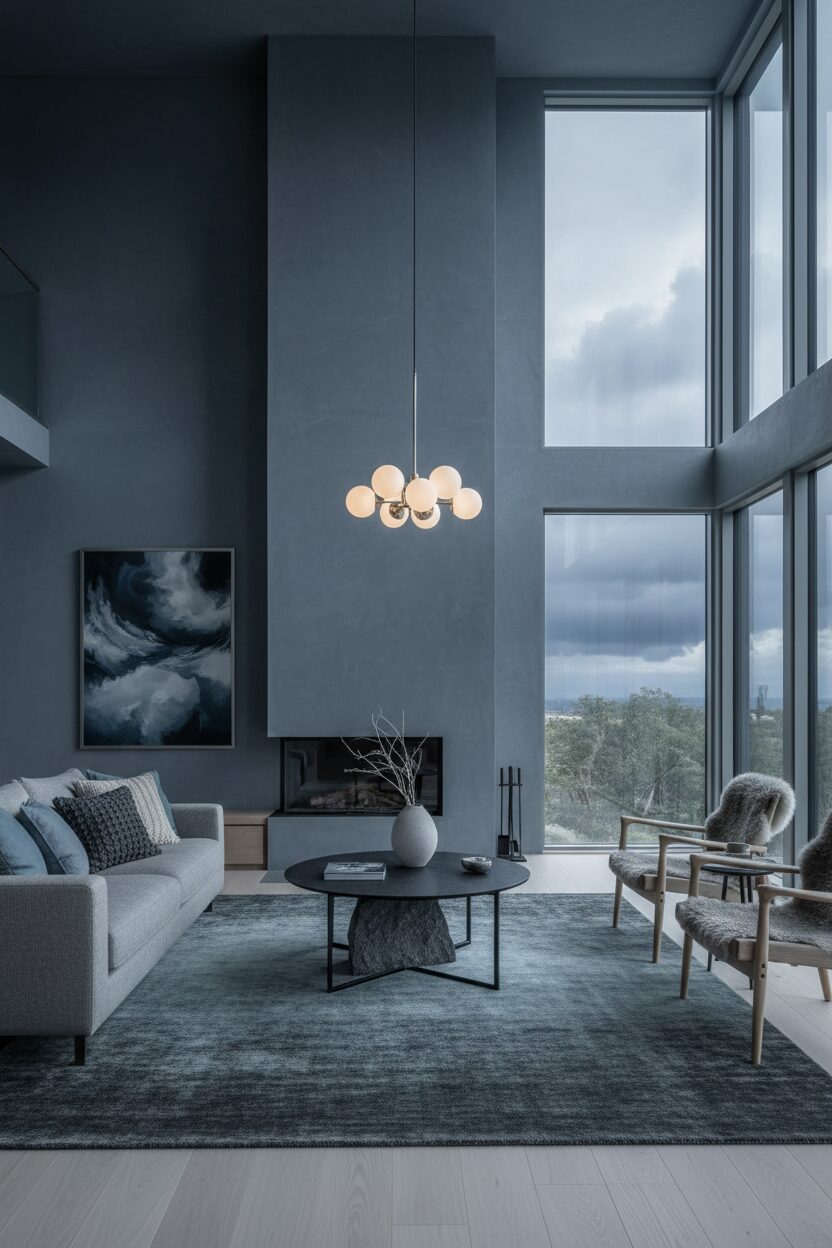 Blue-Gray Stormy Skies