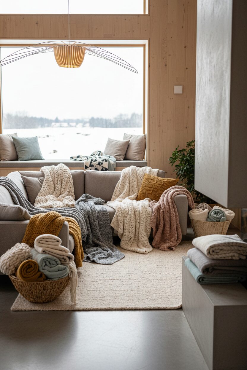 Add Many Cozy Blankets