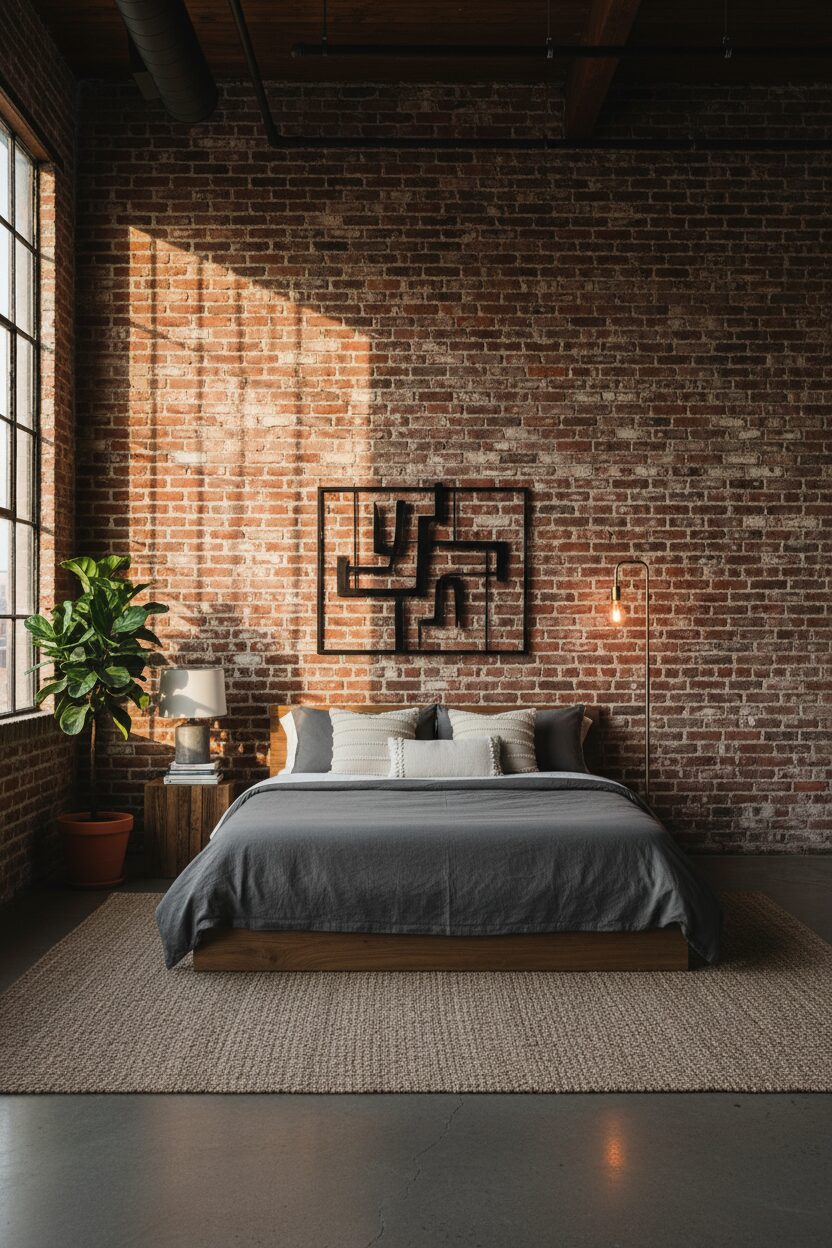 The Raw Brick Wall Design