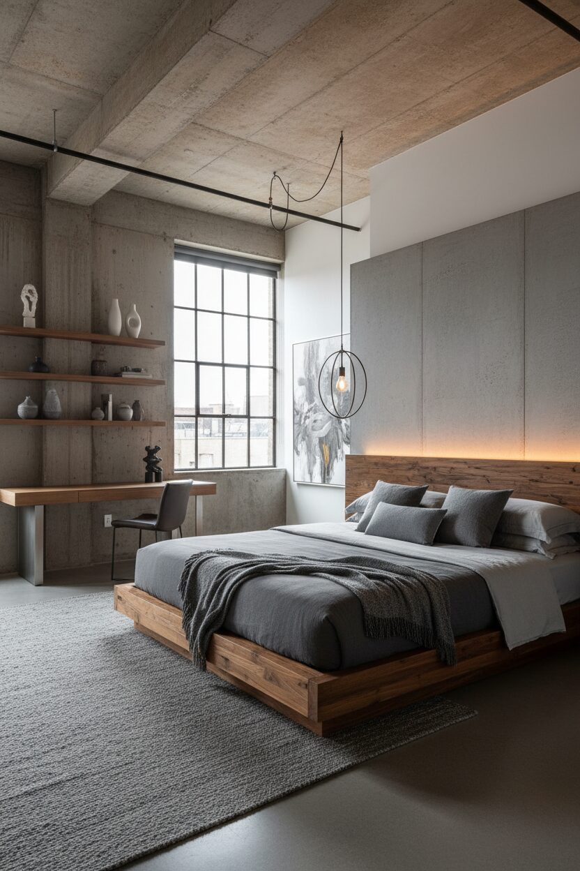 Mixing Grey Tones with Warm Wood