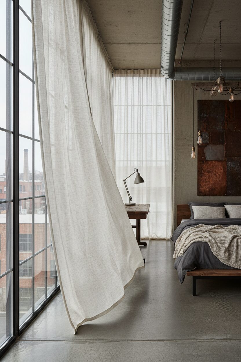 Big Windows and Airy Curtains