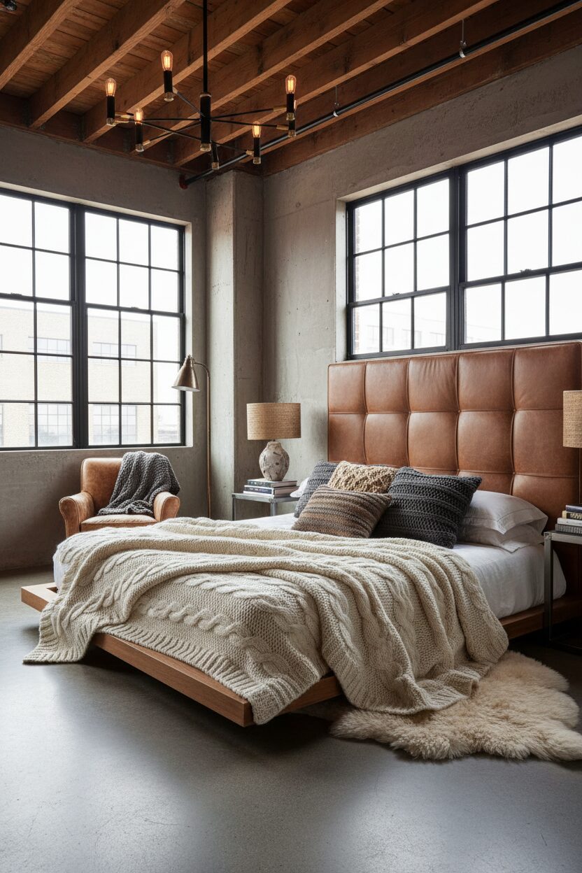 Soft Leather and Chunky Knits